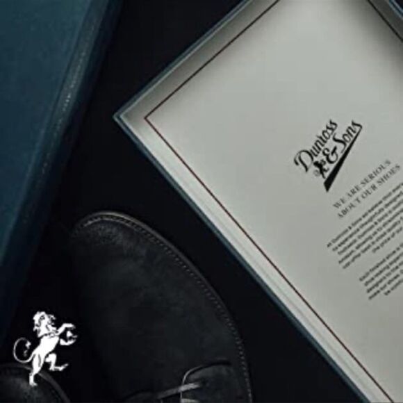 Dunross & Sons Ellis Plain Toe Lace -Up Derby Navy - Picture 9 of 13